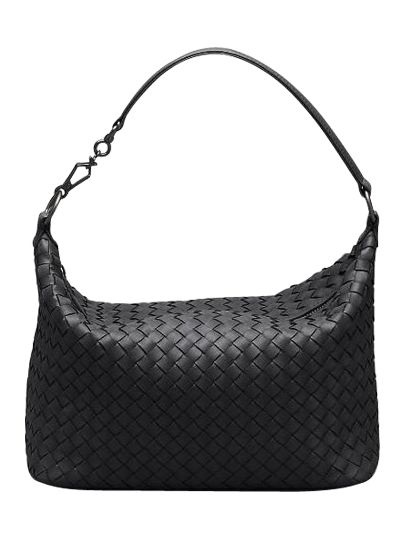 Bottega Veneta Classic Intrecciato Leather Bag, Black | ModeSens