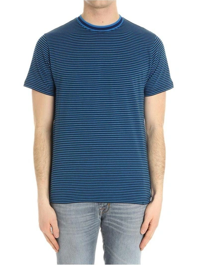 Paul Smith Striped T-shirt In Blue