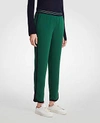 Ann Taylor The Petite Ankle Pant In Dense Twill - Curvy Fit In Green Clover