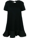 Moncler Cut-out Back T-shirt Dress In Black