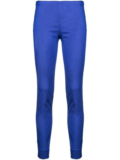 P.a.r.o.s.h Slim Fit Trousers In Blue