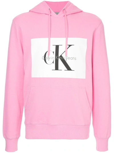 Calvin Klein Jeans Est.1978 Hotoro Cotton-jersey Hoody In Wild Orchid