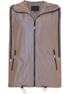 99% Is Zipped Loose Fit Vest - Brown