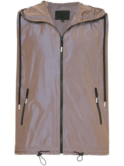99% Is Zipped Loose Fit Vest - Brown