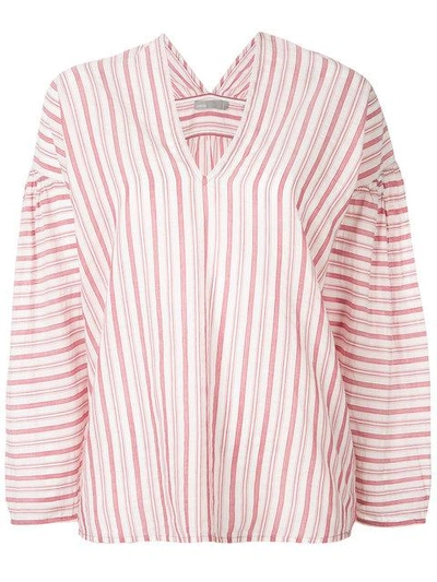 Vince Striped Blouse In White