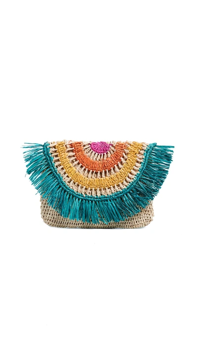 Mar Y Sol Mia Mini Clutch In Rainbow Multi