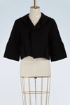 Rick Owens Structured Hooded Jacket In Black