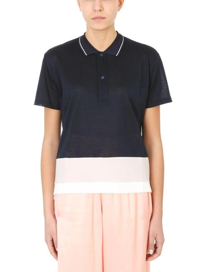 Golden Goose Dalila Polo Knit In Blue