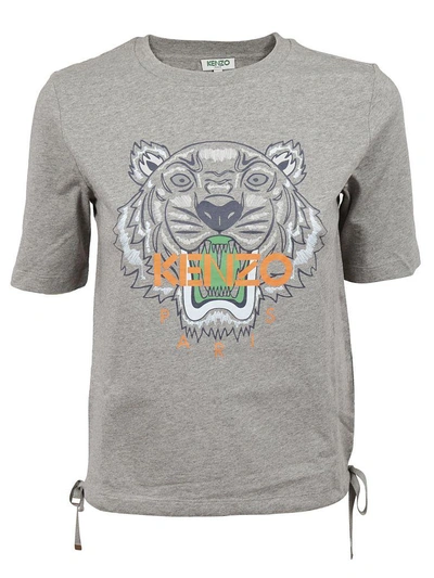 Kenzo Tiger T-shirt In Grigio Multicolor