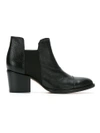 Sarah Chofakian Panelled Leather Boots - Black