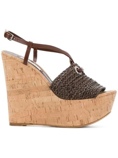 Casadei Platform Wedge Sandals