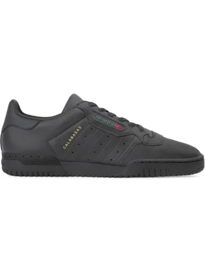 Adidas Originals Yeezy Black Powerphase Leather Sneakers