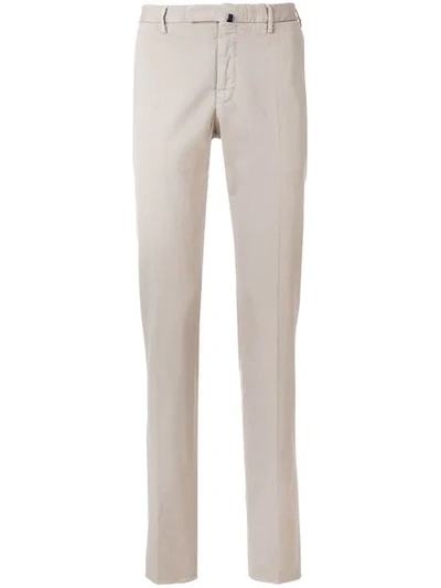 Incotex Straight-leg Tailored Trousers In Neutrals