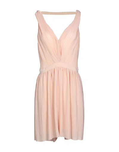 Maje Short Dress In Light Pink