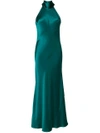 Galvan Sash Neck Gown - Green