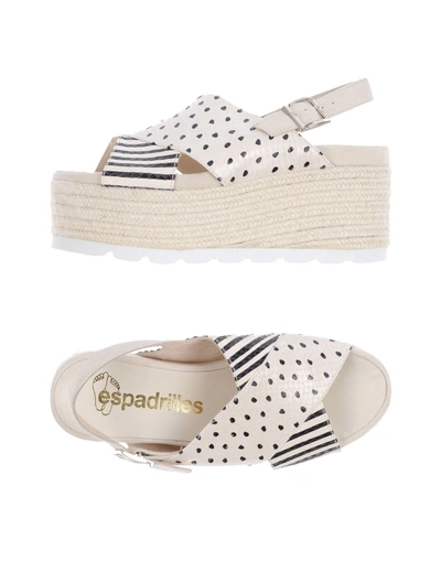 Espadrilles Sandals In White