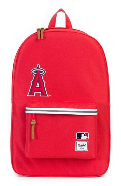 Herschel Supply Co Heritage - Mlb American League Backpack - Red In Los Angeles Angels