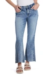 Hint Of Blu Fun Slim Flare Jeans In Blue Love