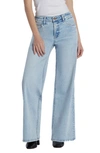 Hint Of Blu Happy Go Lucky Wide Leg Jeans In Lady Blue