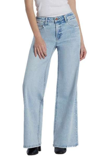 Hint Of Blu Happy Go Lucky Wide Leg Jeans In Lady Blue