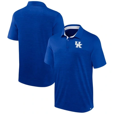 Fanatics Branded Heather Royal Kentucky Wildcats Classic Homefield Polo In Gr,gr,gr