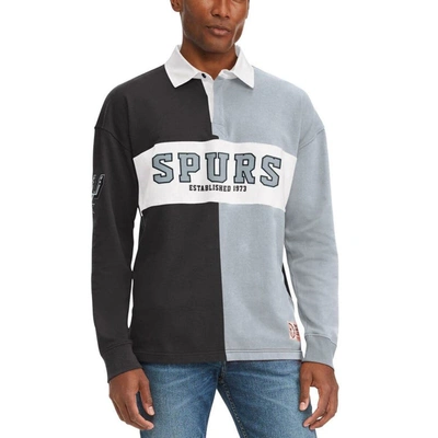 Tommy Jeans Black/gray San Antonio Spurs Ronnie Rugby Long Sleeve T-shirt