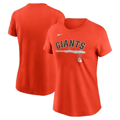 Nike Orange San Francisco Giants City Connect Wordmark T-shirt