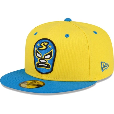 New Era Yellow Sacramento River Cats Copa De La Diversion 59fifty Fitted Hat