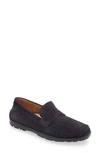Samuel Hubbard Free Spirit For Him Penny Loafer In Navy Suede