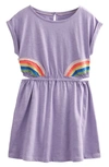 Mini Boden Kids' Cut Out Dress Misty Lavender Rainbow Girls Boden
