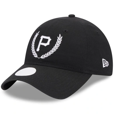 New Era Black Pittsburgh Pirates Leaves 9twenty Adjustable Hat