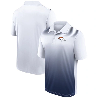 Fanatics Men's  Branded White, Navy Denver Broncos Sandlot Game Polo Shirt In White,navy