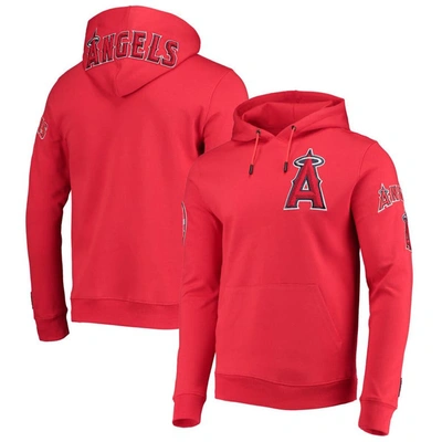 Pro Standard Red Los Angeles Angels Team Logo Pullover Hoodie