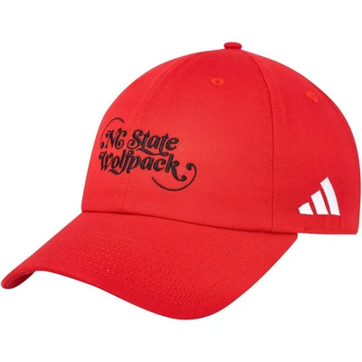 Adidas Originals Adidas Red Nc State Wolfpack Slouch Adjustable Hat