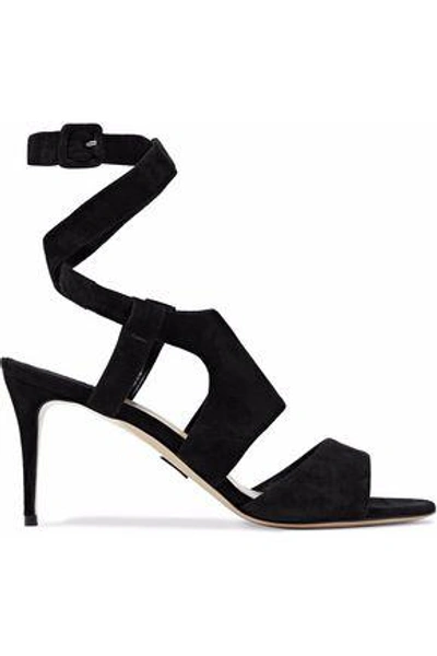 Paul Andrew Woman Bagutta Suede Sandals Black