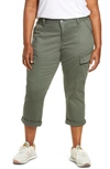 Wit & Wisdom 'ab'solution Roll Cuff Stretch Utility Pants In Laurel Wreath