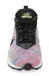 Nike Air Max Flyknit Racer Sneaker In Green/ Black/ Pink/ Blue