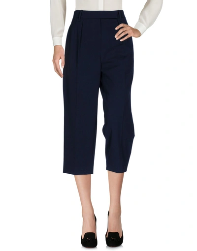 Brunello Cucinelli Cropped Pants & Culottes In Dark Blue