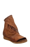 As98 Brielle Open Toe Bootie In Cognac