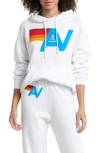 Aviator Nation Logo Graphic Hoodie In White