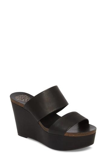 vince camuto black wedges