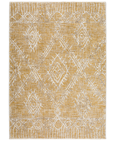 D Style Moises Mss1 Area Rug In Gold