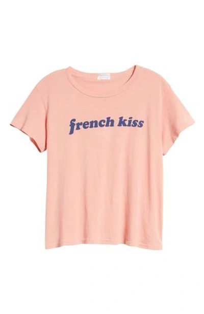 Mother 'the Boxy Goodie Goodie' Cotton Graphic Tee In French Kiss