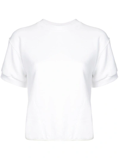 Harvey Faircloth Short-sleeve Fitted Top In White