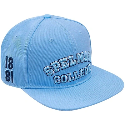 Pro Standard Light Blue Spelman College Jaguars Evergreen Spelman College Snapback Hat