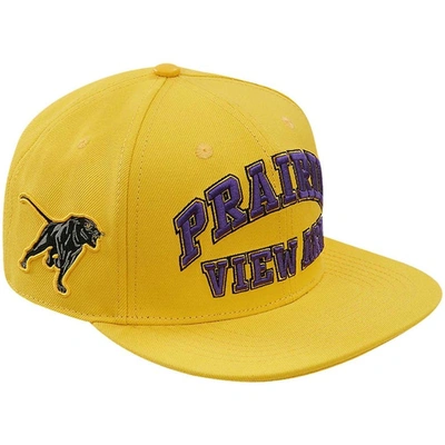 Pro Standard Men's  Gold Prairie View A&m Panthers Evergreen Prairie View Snapback Hat