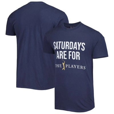 Barstool Golf Navy The Players Saturdays Are For The Players T-shirt