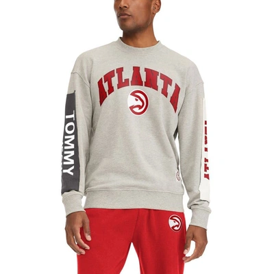 Tommy Jeans Gray Atlanta Hawks James Patch Pullover Sweatshirt