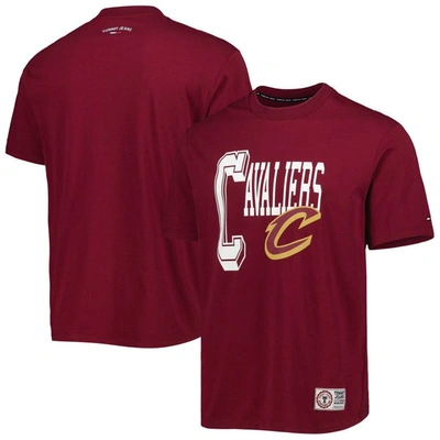Tommy Jeans Wine Cleveland Cavaliers Mel Varsity T-shirt