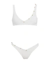 Moeva Woman Bikini White Size 2 Polyamide, Elastane
